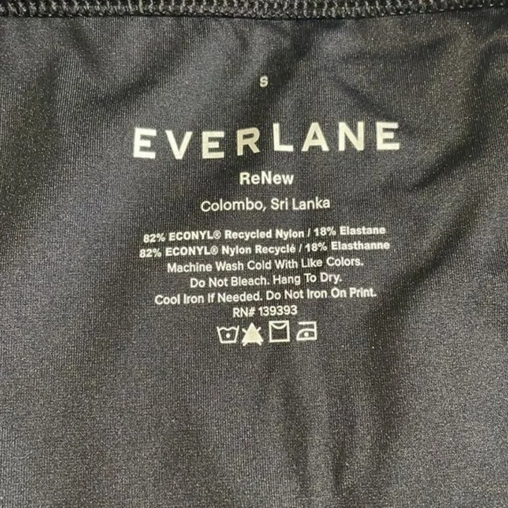 Everlane ReNew Bikini Bottom Women’s Small Black Swimwear NWT Sustainable Swim